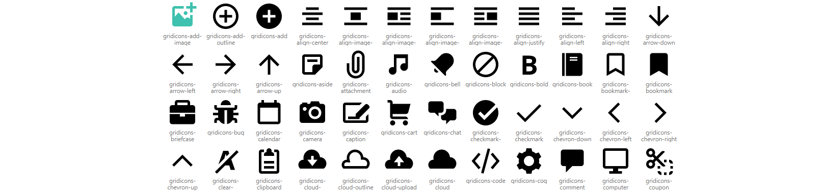 Automattic Gridicons Icon Set