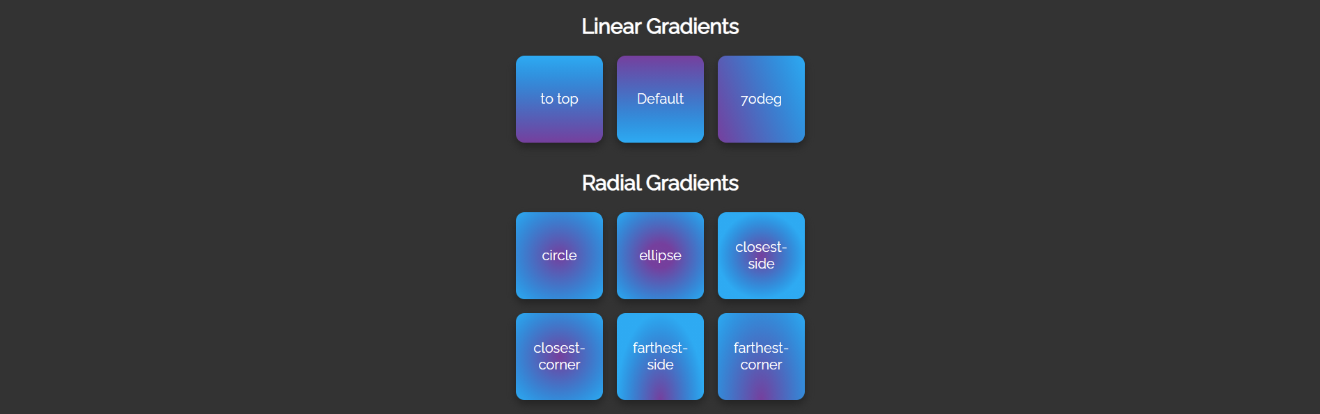 CSS Linear Gradients