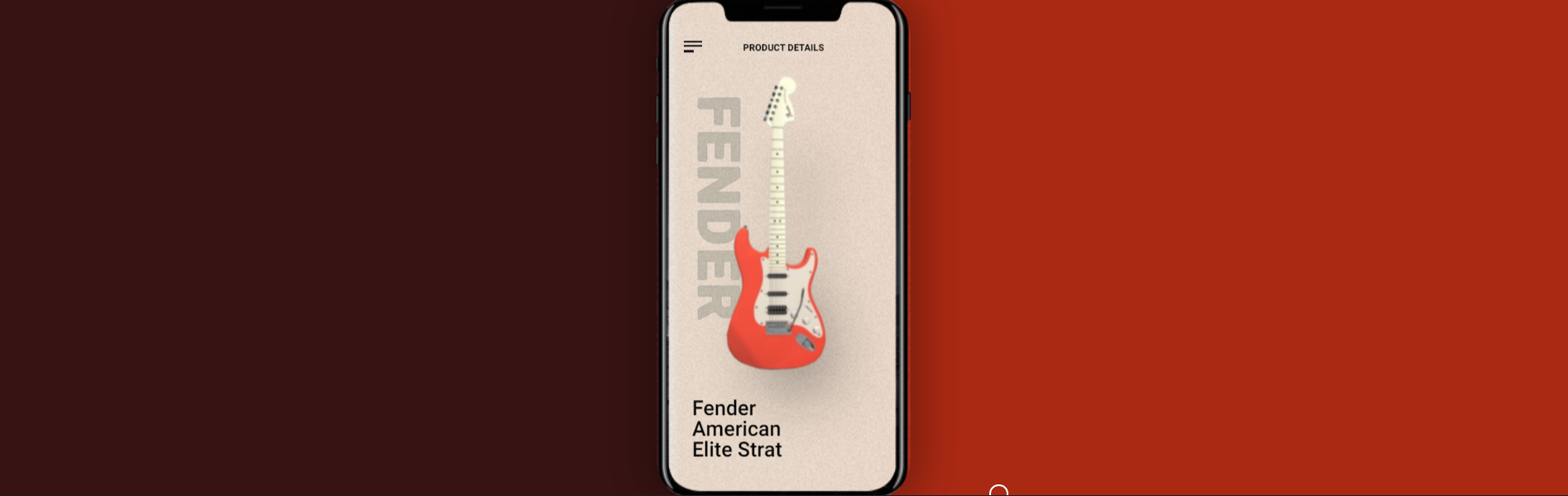 CSS Phone with 3D Drag Out Guitar Menu