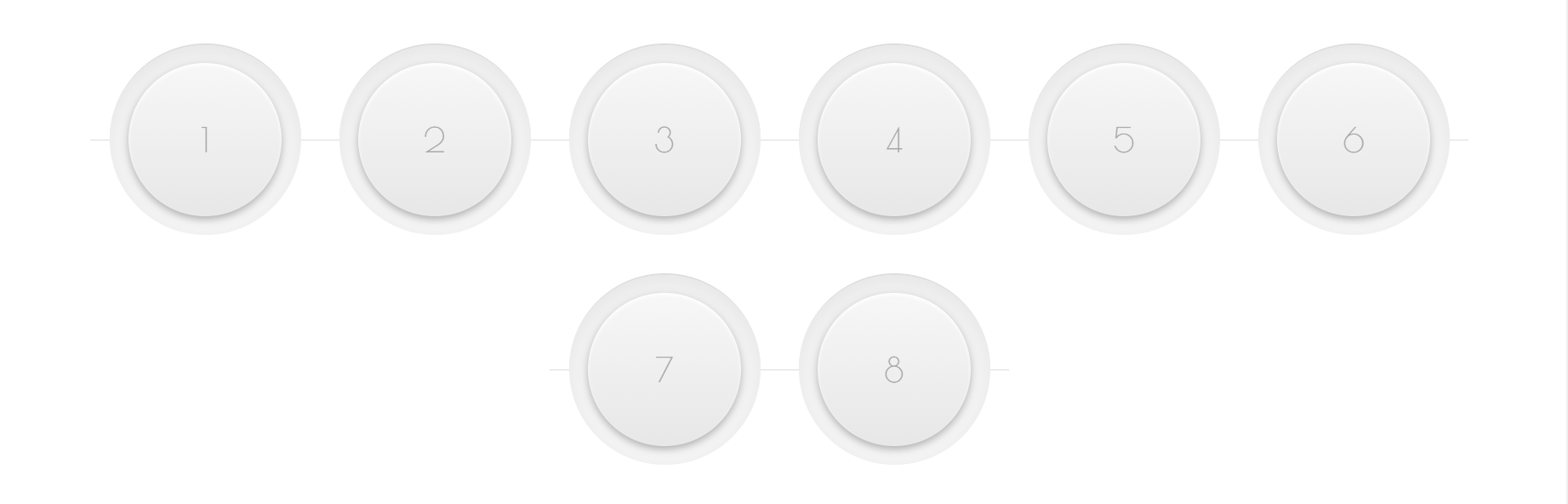 Circular 3D CSS Buttons