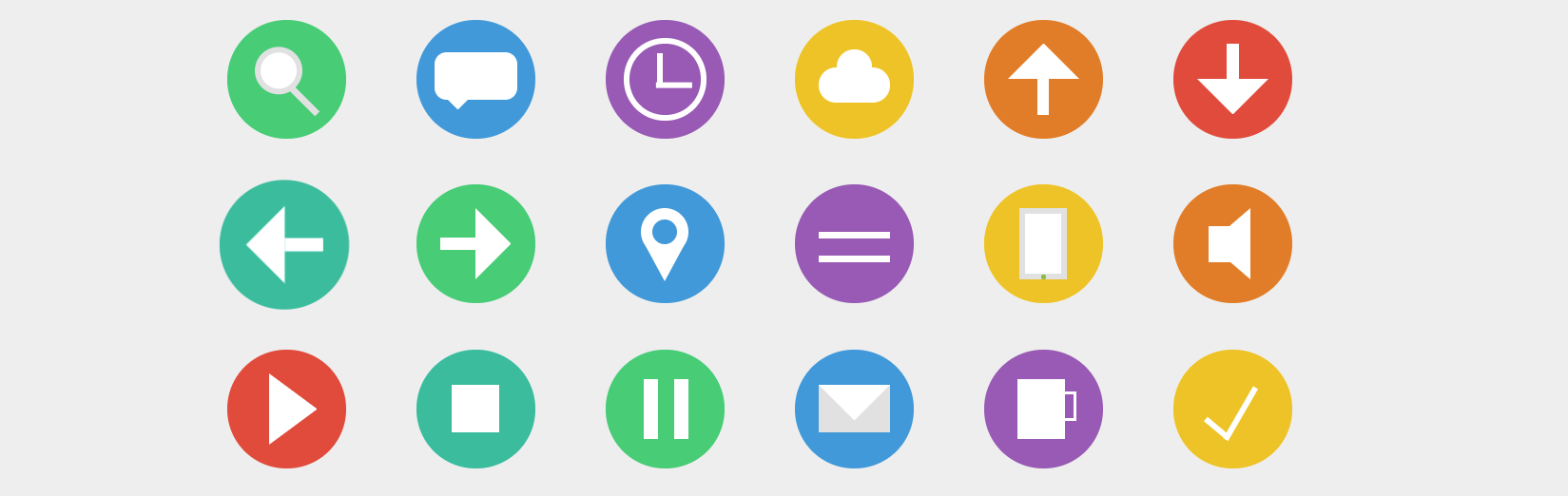 Color CSS Icons Icon Set