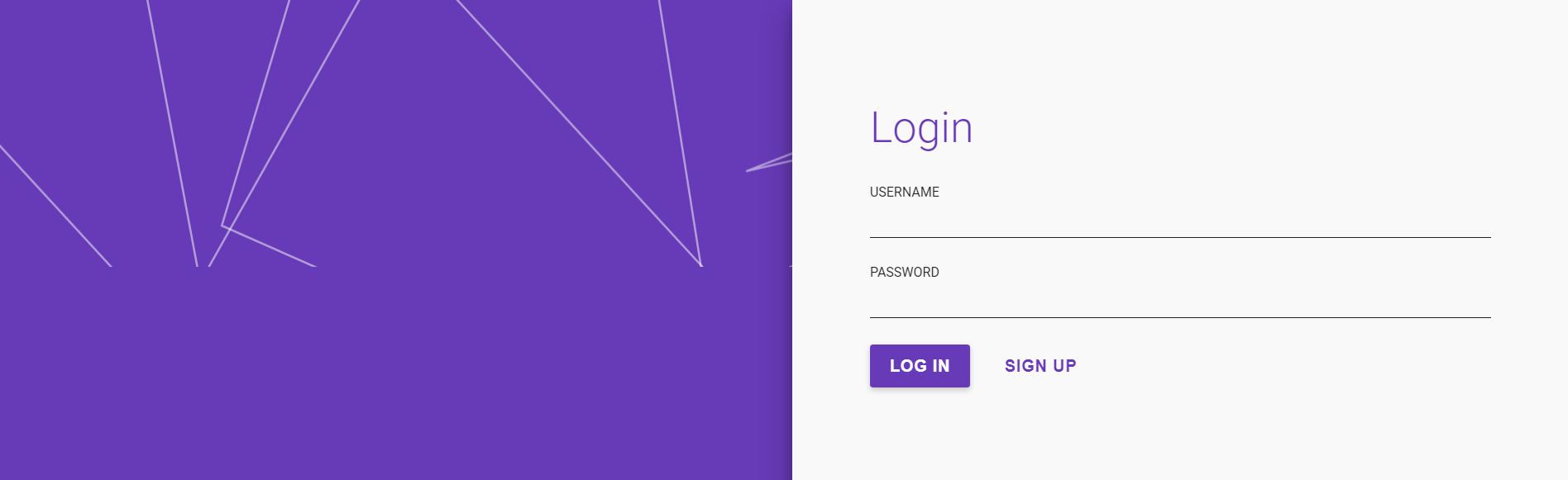 Dynamic Single Page Login and Signup