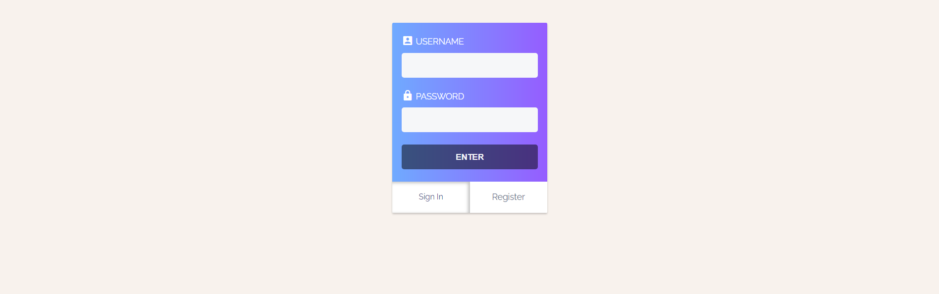 Only CSS Login Form