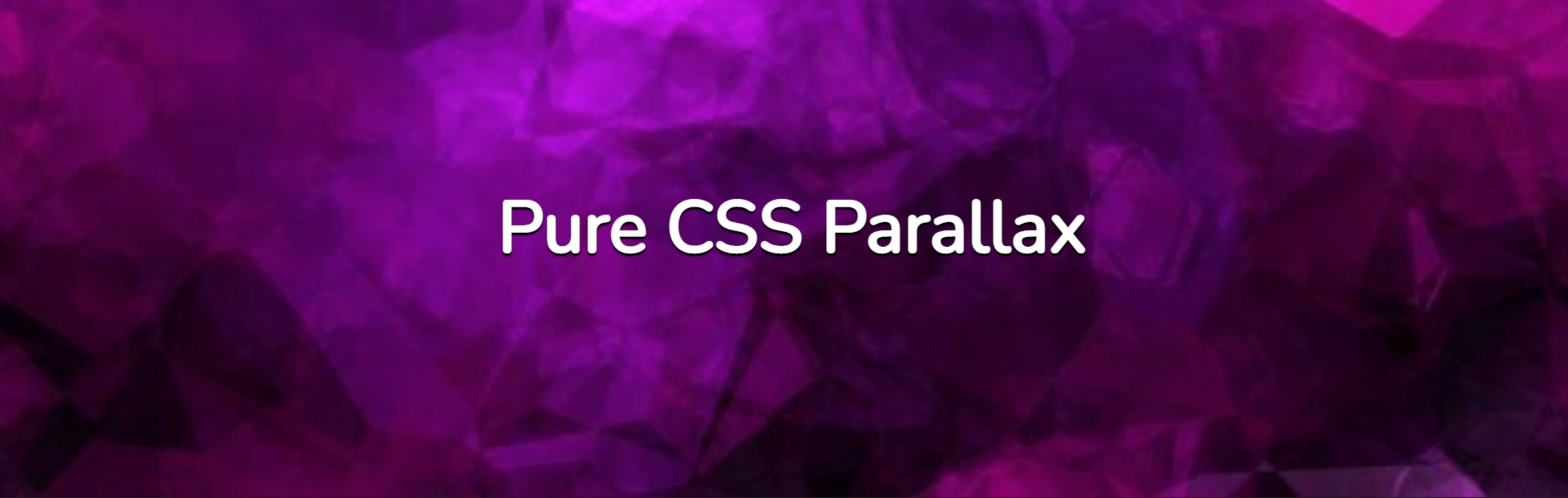 Pure CSS Parallax Scrolling