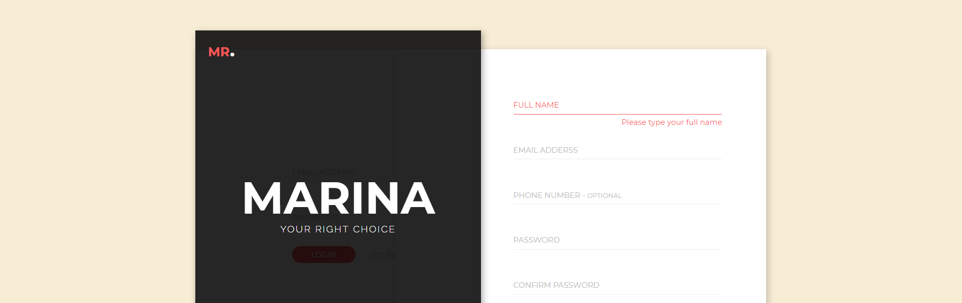 Responsive Signup and Login Form