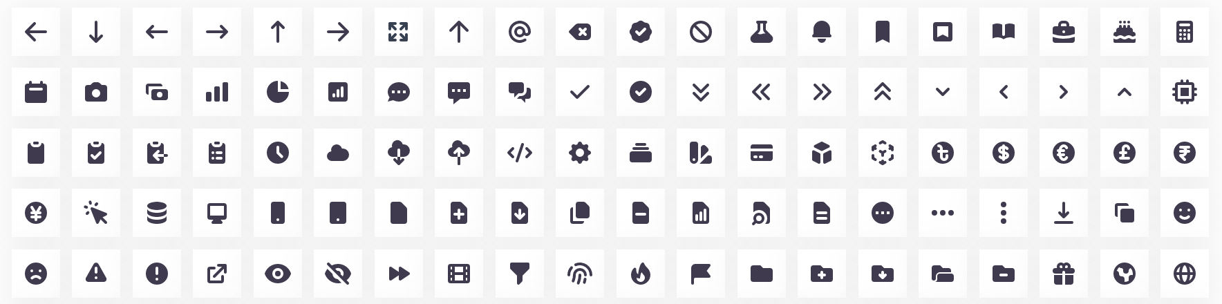 SVG Icons Icon Set