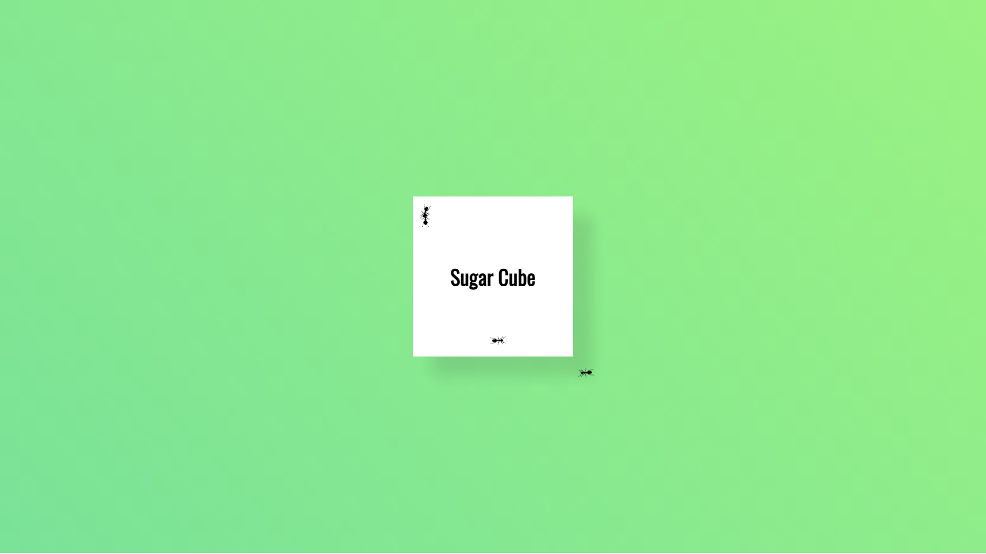Ants on Sugar CSS Animation