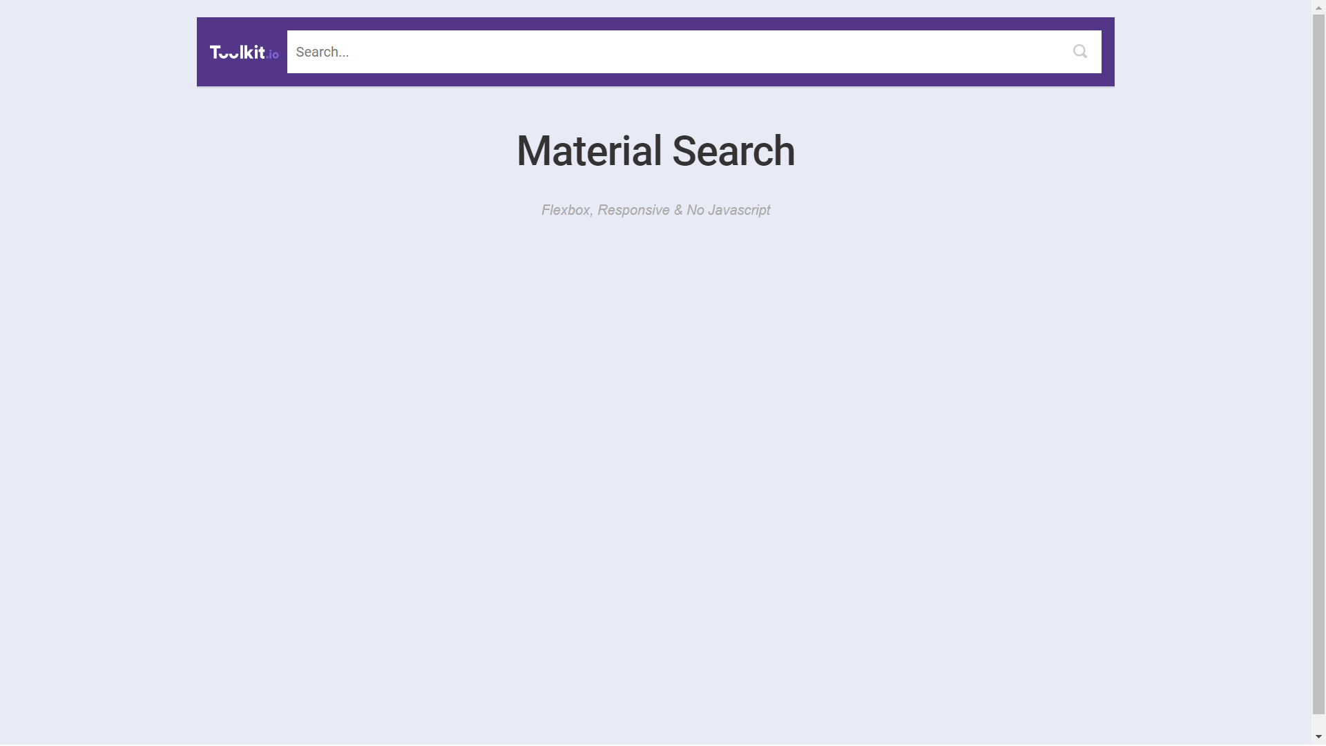 Material Design Search Bar