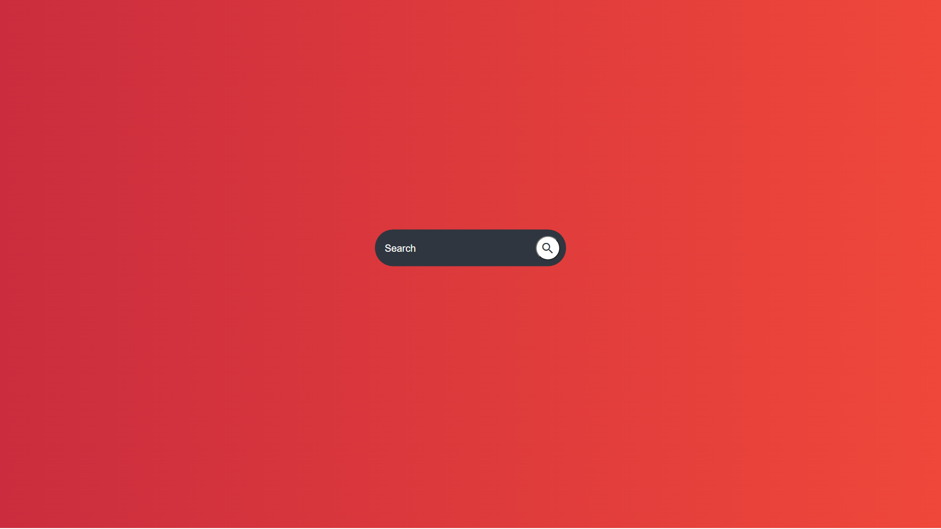Pure CSS Animated Search Bar and Icon