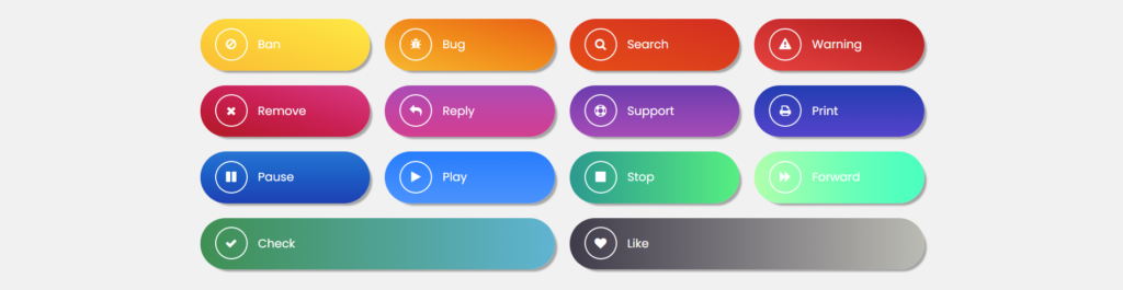 CSS Gradient Buttons