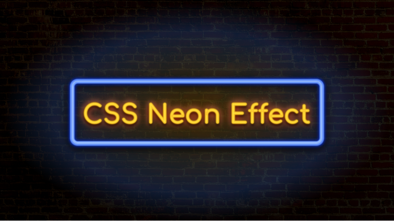 How To Create a Text Neon Effect With CSS Gradients