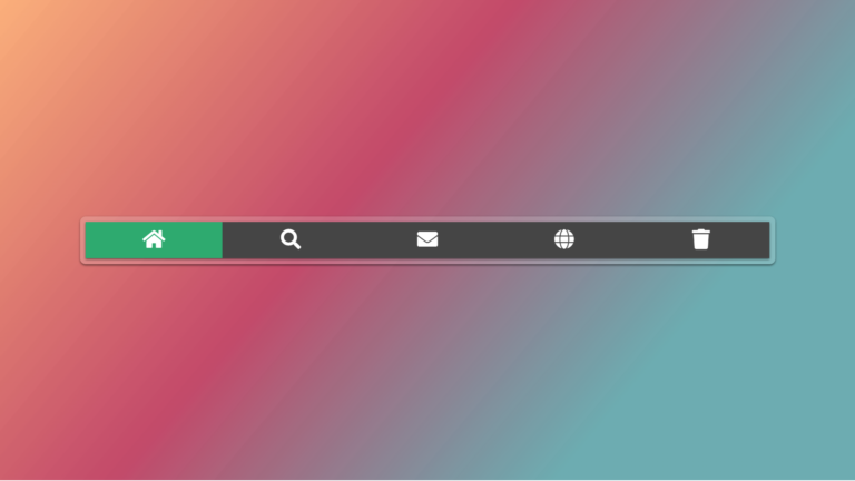 How To Create An Icon Bar With CSS Styles