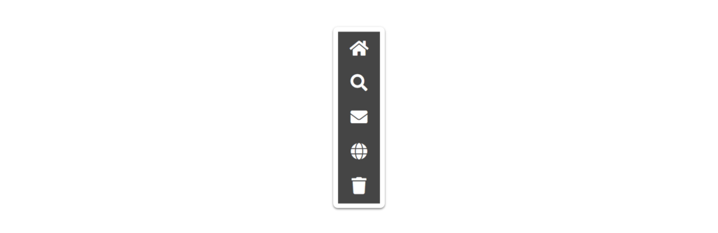 Vertical Icon Bar With CSS