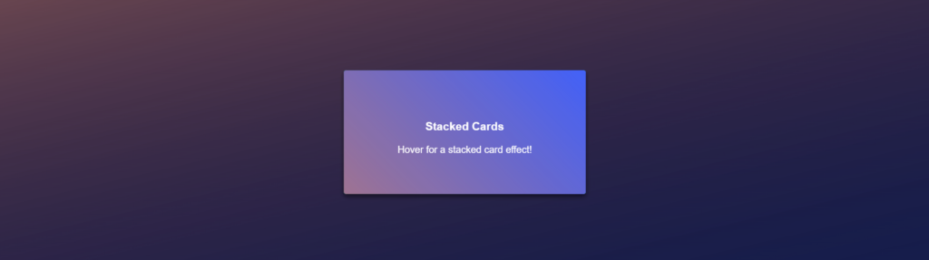 How To Create a Hover Effect With Cards Using CSS