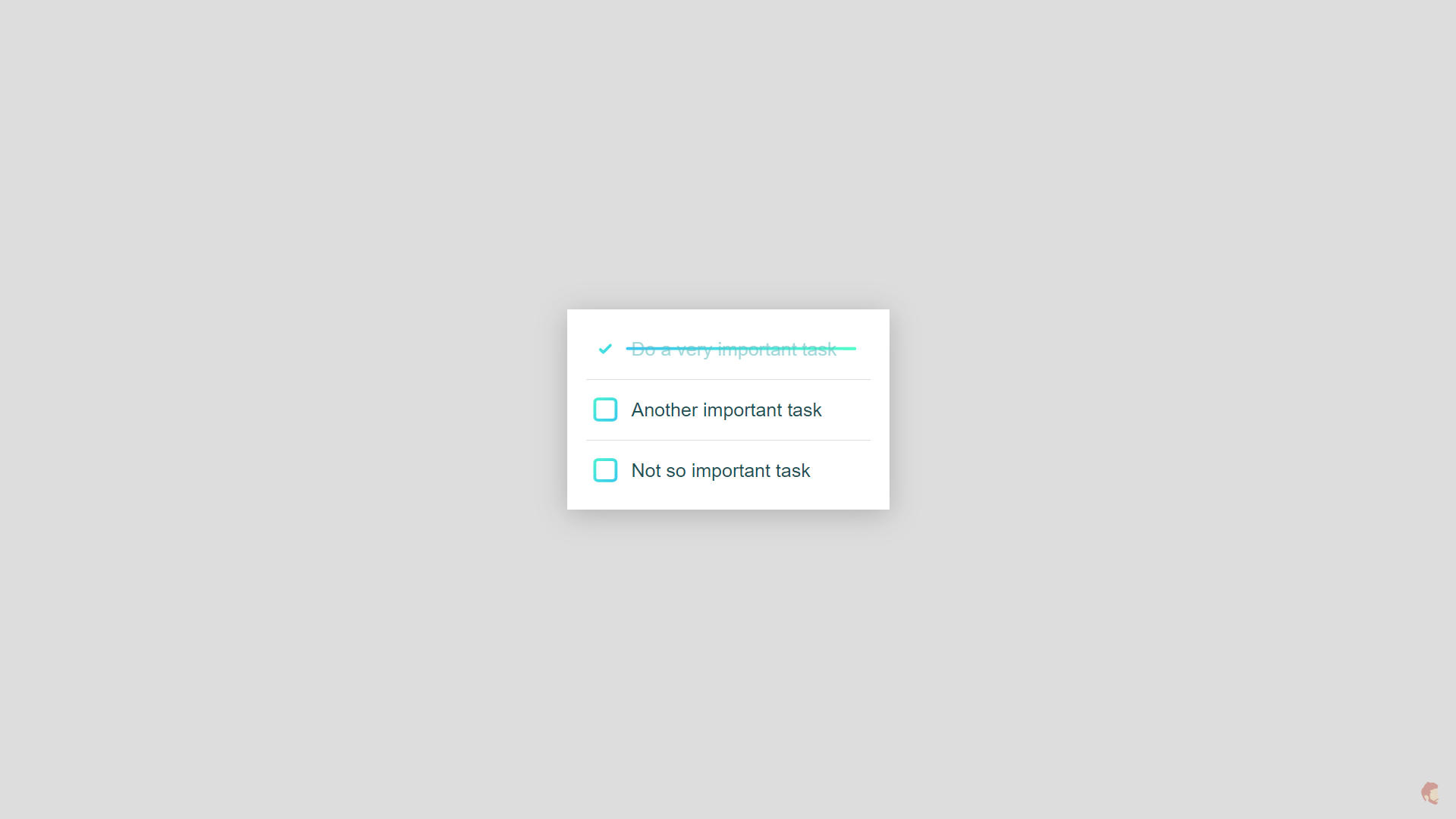 CSS Only Todo List Checkbox Animation