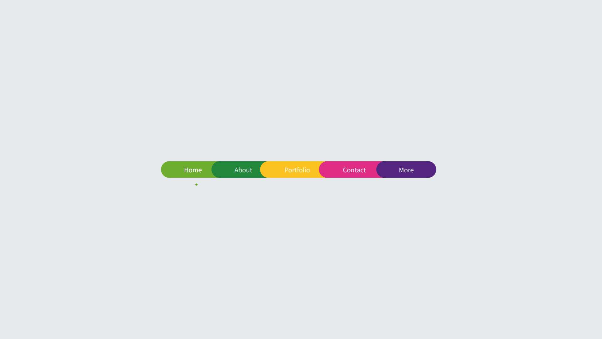 Colorful Navigation CSS Menu