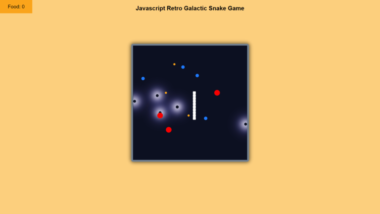 How To Build a Fun JavaScript Retro Galactic Snake Game