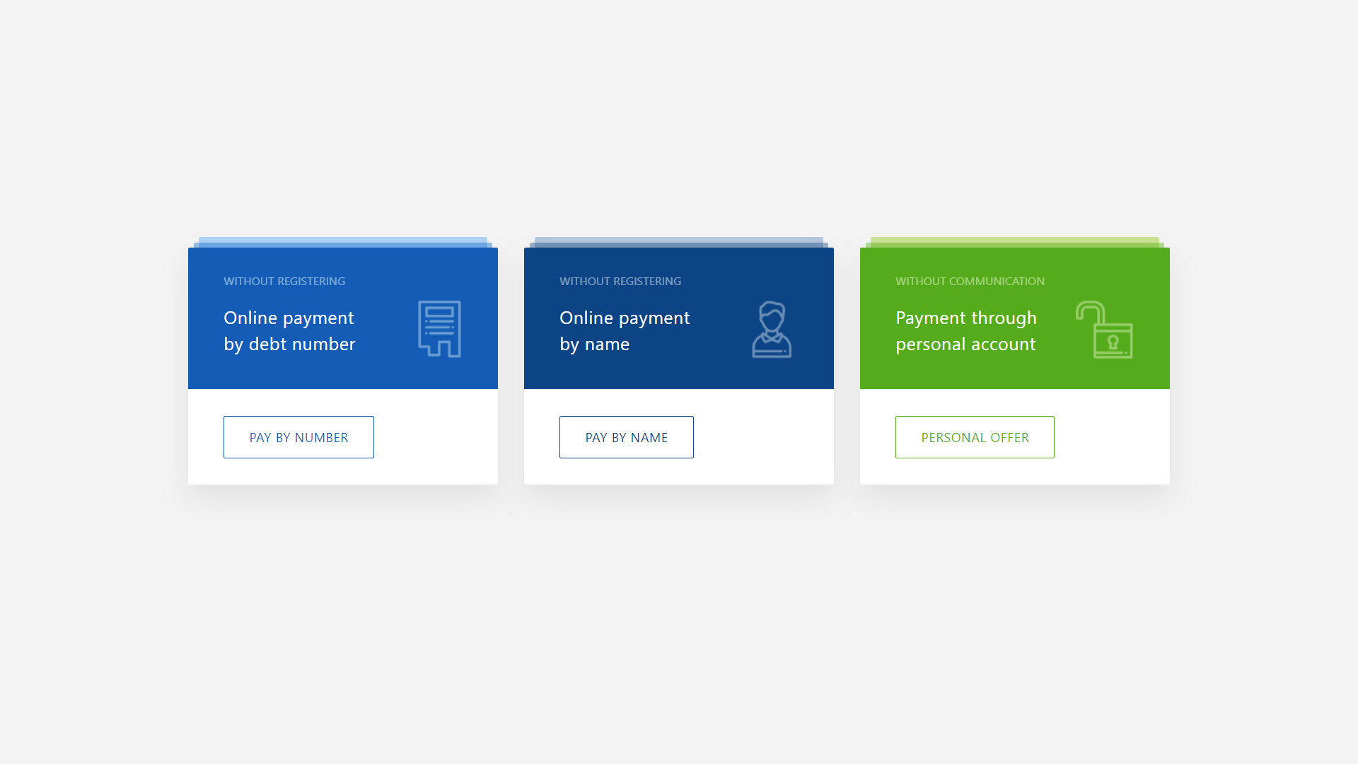 Multi-Colored CSS Cards With Buttons