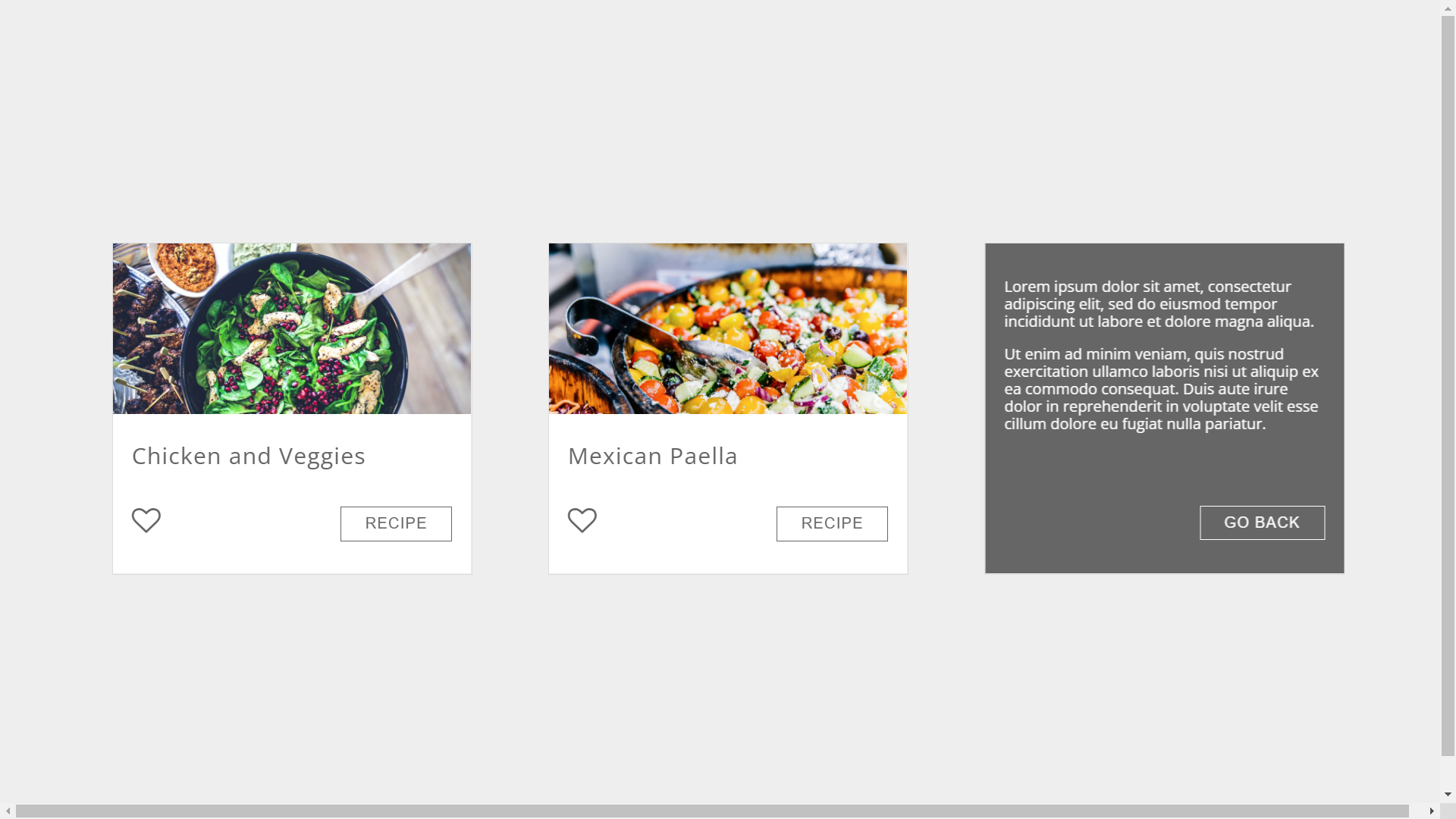 Recipe Flipping CSS Cards
