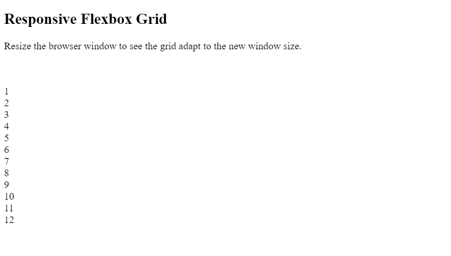 Responsive Flexbox Grid Without CSS Responsive Properties