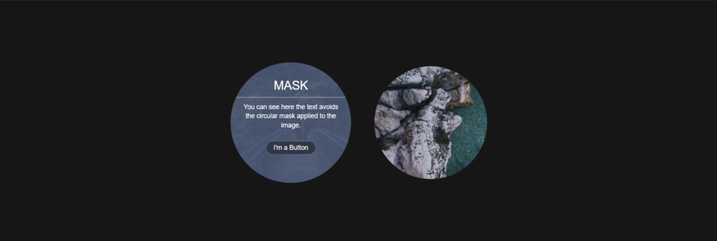 Text Flow With CSS Mask Image