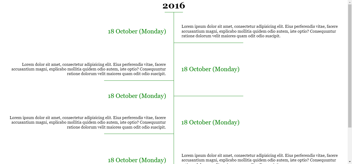 CSS Timeline Design