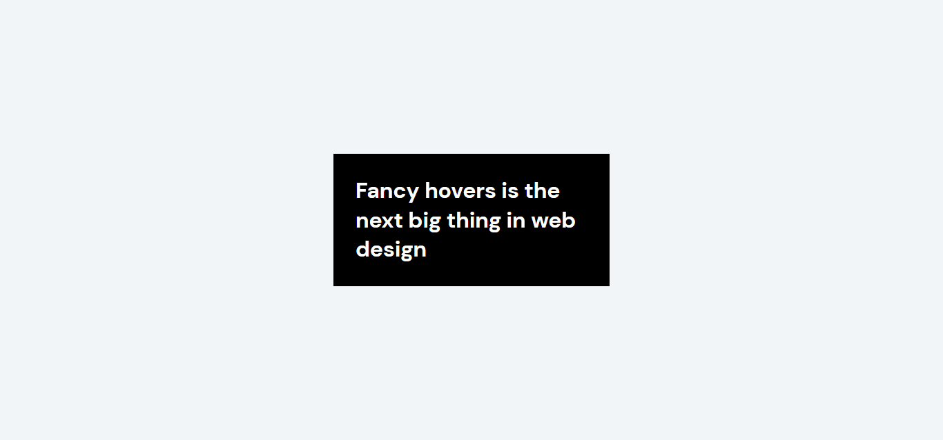 Fancy Slide-In Hover - CSS Only