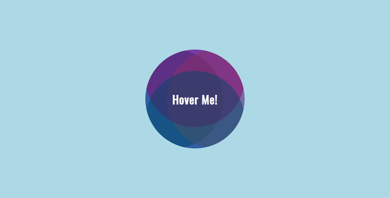 Pure CSS Circle Hover Affect