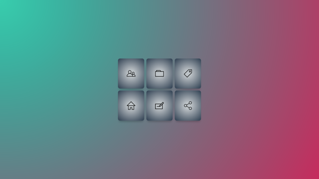 Radial-Gradient Icon Examples With CSS