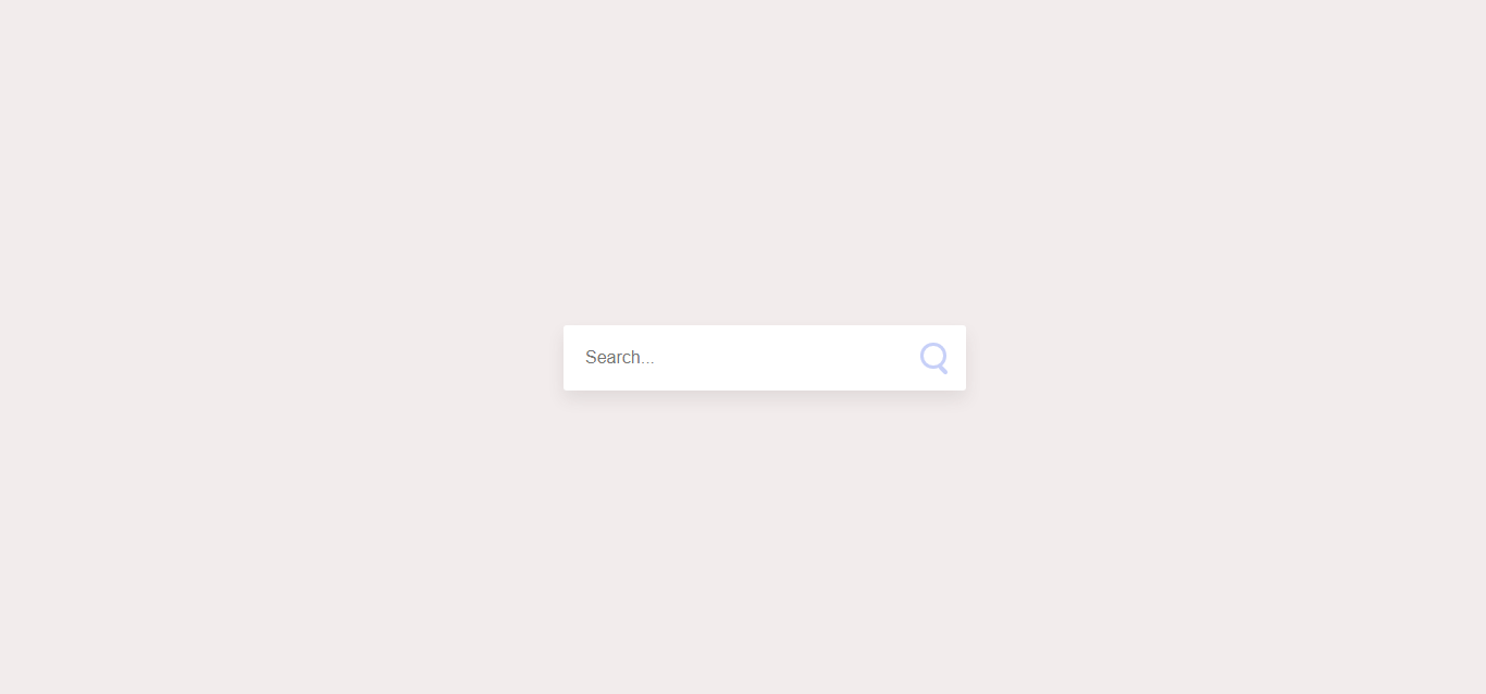 Search Input Context Animation
