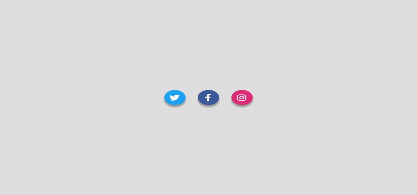 Social Media Buttons Hover Effect