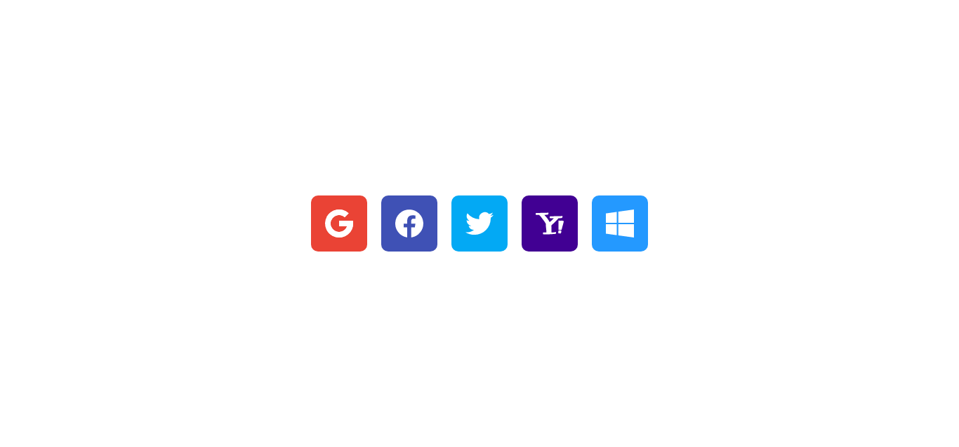 Social Media Buttons With HTML and CSS (Blur Effect).