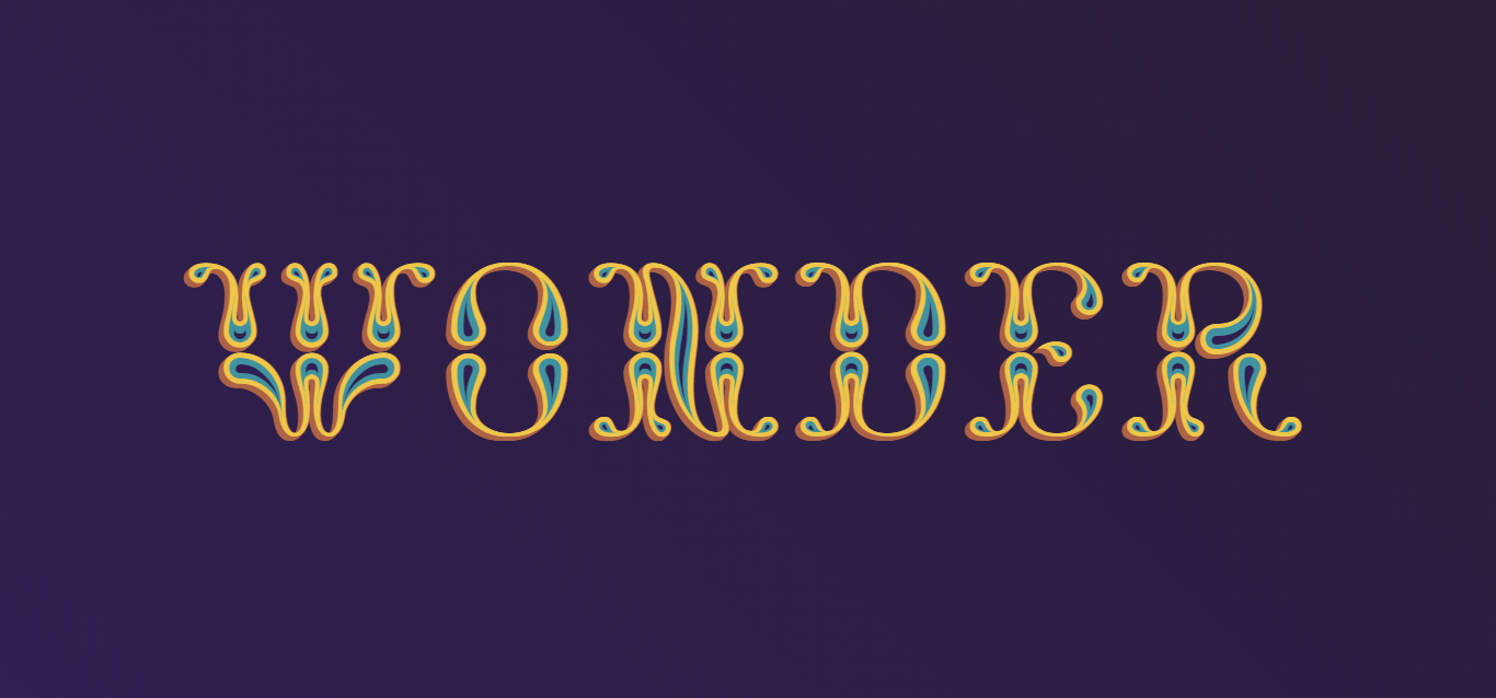 Wonderful Layered Font Text Effect