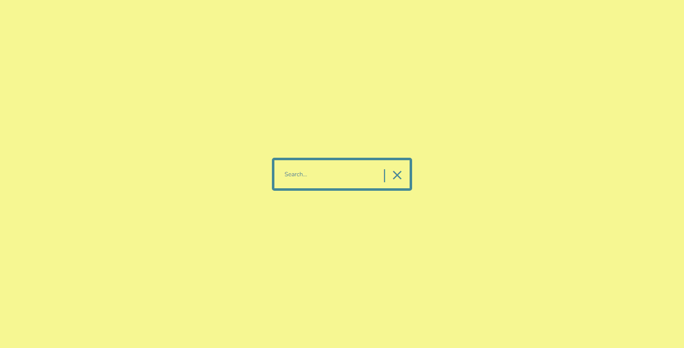 Yellow CSS Search Box