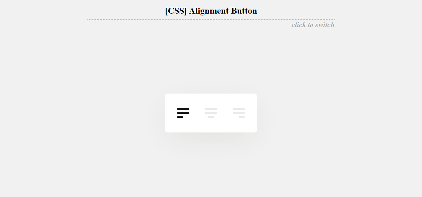CSS Alignment Button