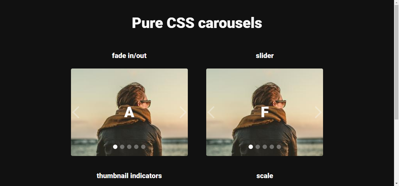 C(ss)arousel – Pure CSS Carousels