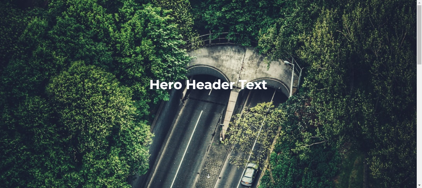 Dark Themed Flexbox Hero Header