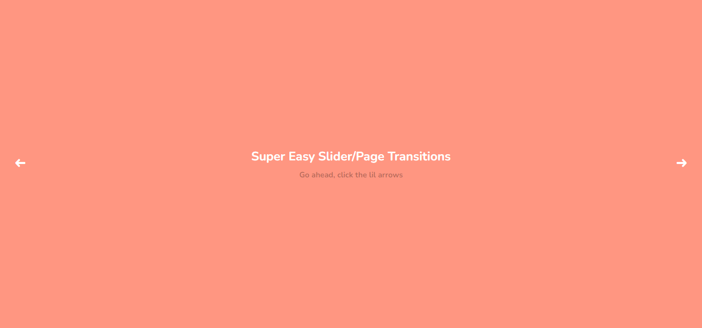 Easy CSS Page Slide Transitions
