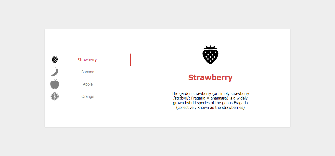 Fruity Pure CSS carousel