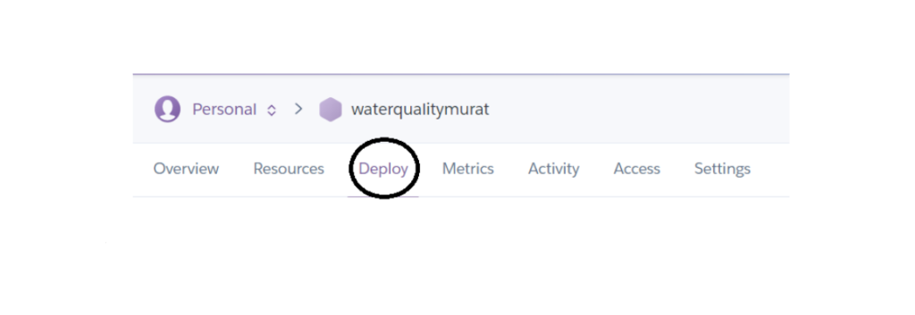 Heroku Deploy App With GitHub Tab