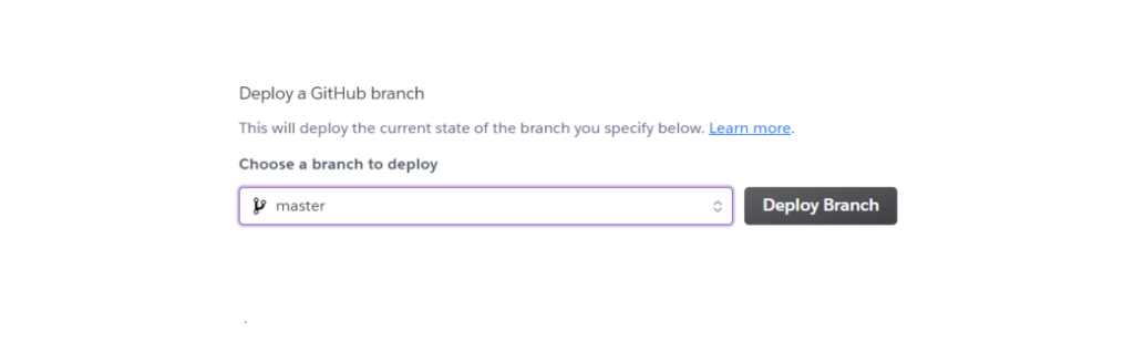 Heroku Deploy a GitHub Branch