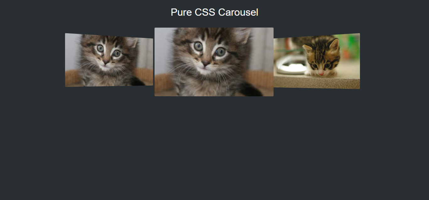 Looping Images CSS Carousel