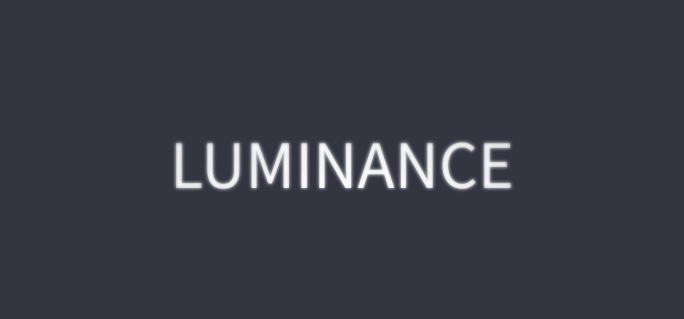 Luminance Text Animation