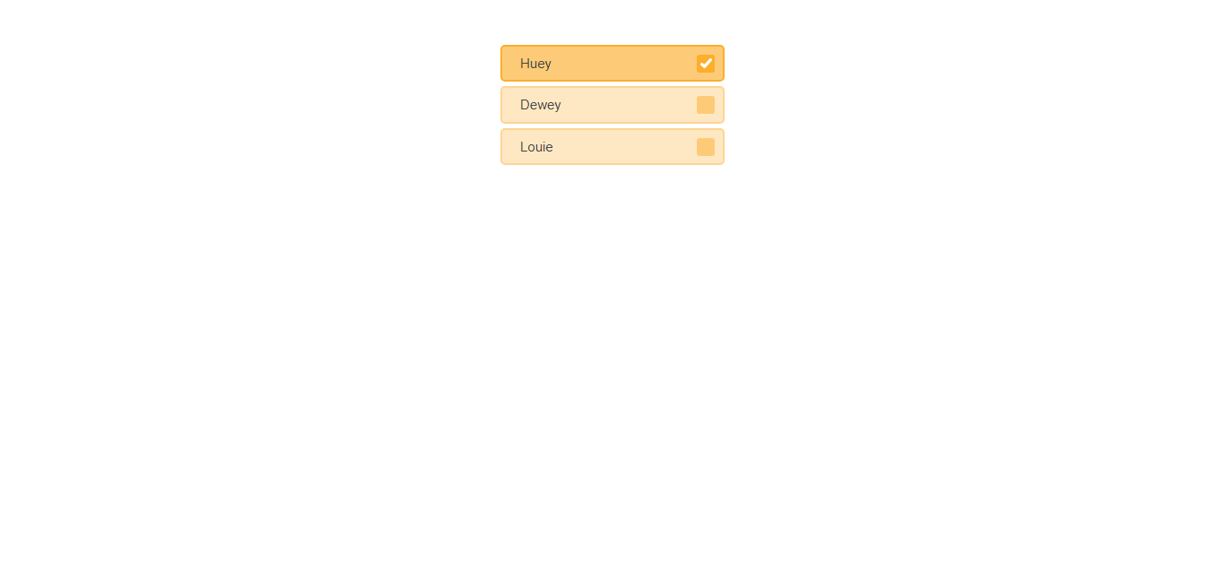 Mobile Radio Buttons With Small Animation