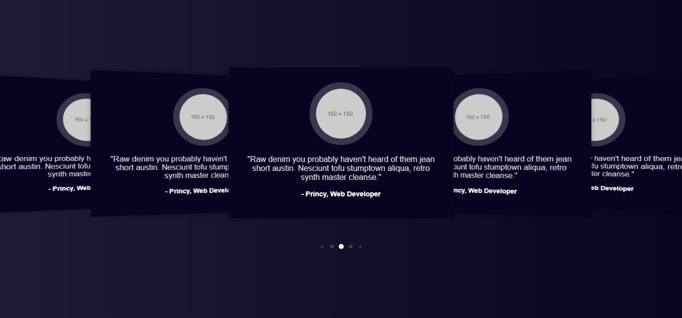 Testimonial Pure CSS Carousel 2