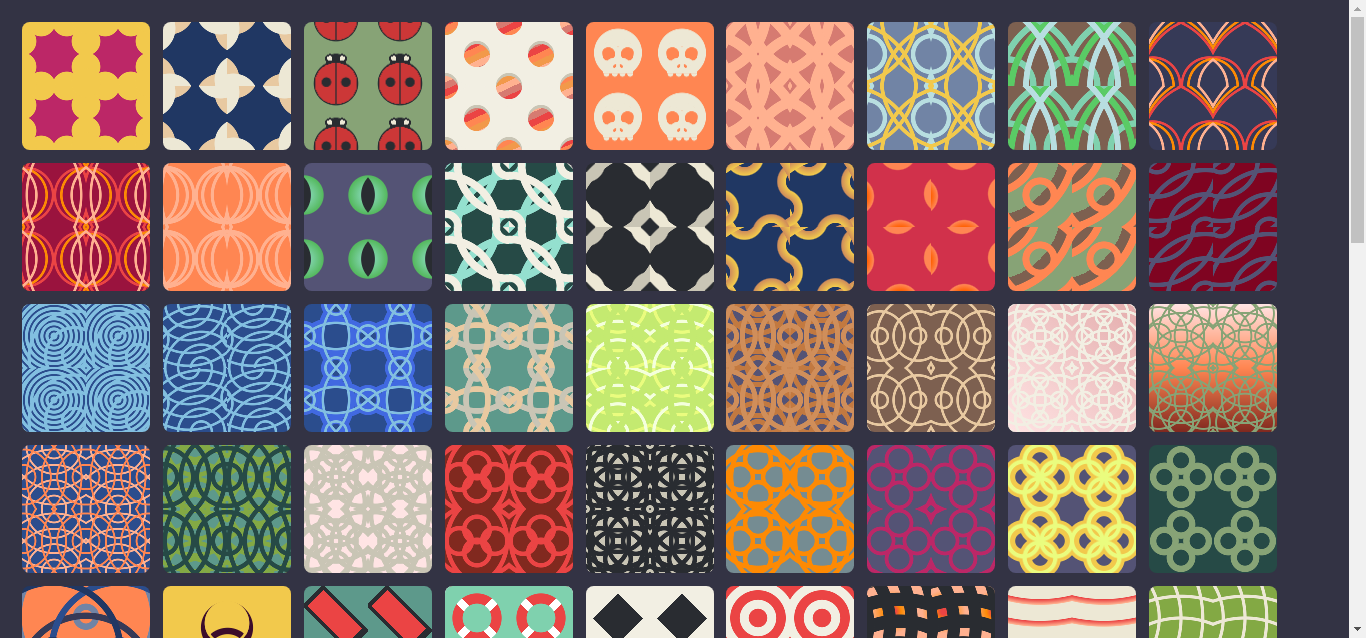 #the100dayproject CSS Patterns