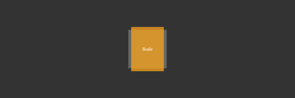 The CSS scale Function