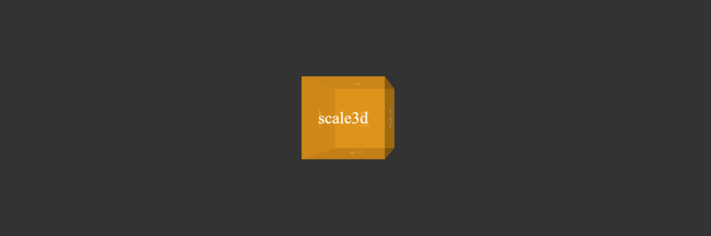 The CSS scale3d Function