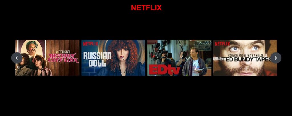 Netflix Movie Title Carousel