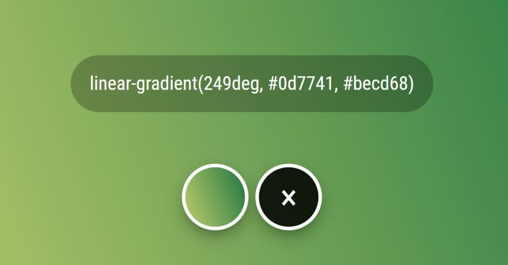 Picture of the CSS Gradient Generator App